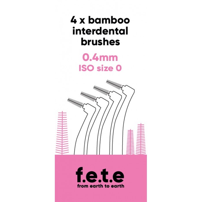 Beauté : Brosses interdentaires Taille 0 (0.4mm) - Rose - Boite de 4 à 4,41 € -5%