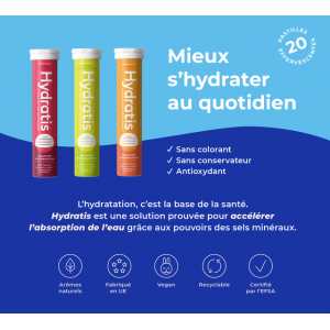 Hydratis Solution d'Hydratation 20 Pastilles Effervescentes