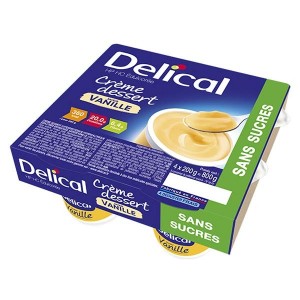 Nutrition & Hydratation : Delical Crème HP/HC Sans sucres Vanille à 11,68 € -5%