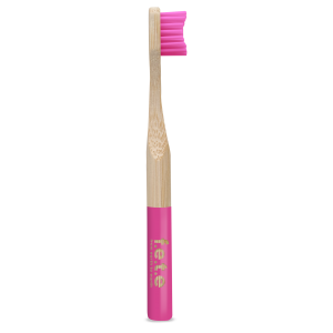 Beauté : Brosse a dent enfant en bambou - Rose à 3,98 € -5%