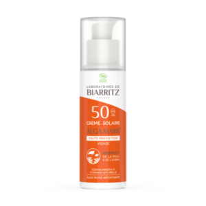 Beauté : Crème solaire visage SPF 50 50ml - Laboratoires de Biarritz à 19,90 € -5%