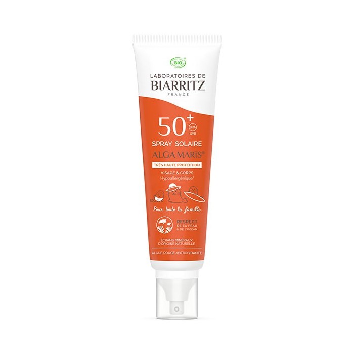 Beauté : Spray solaire famille SPF50+ - Laboratoires de Biarritz à 29,90 € -5%