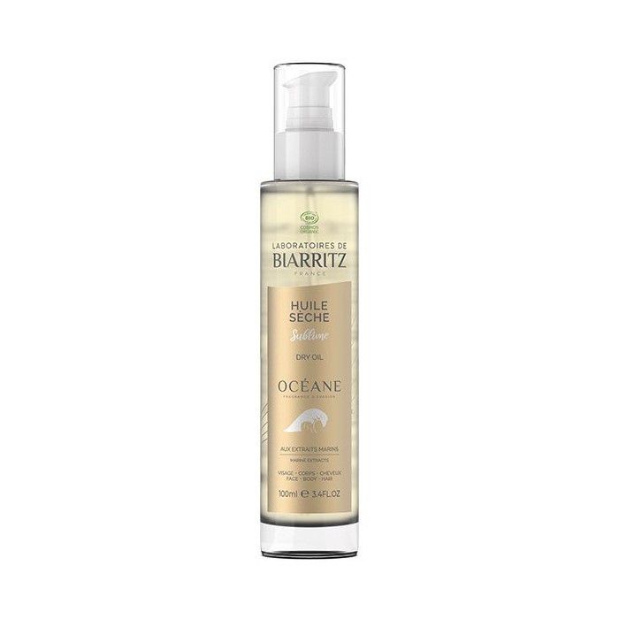 Soin du corps & du visage : Huile sèche Océane 100ml - Laboratoires de Biarritz à 22,90 € -5%