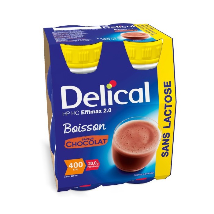 Nutrition & Hydratation : Delical boisson sans lactose Chocolat à 11,35 € -5%