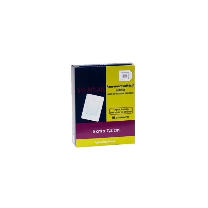 Gamme Blanche : Sylaplaie pansement adhésif stérile 5x7,2 cm à 4,39 € -5%