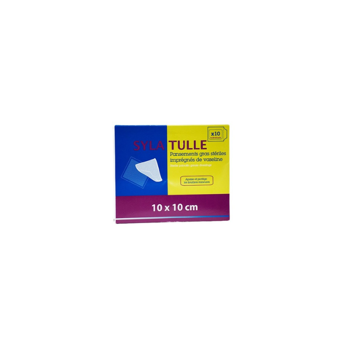 Gamme Blanche : Sylatulle pansement gras vaseline 10x10 cm à 17,25 € -5%