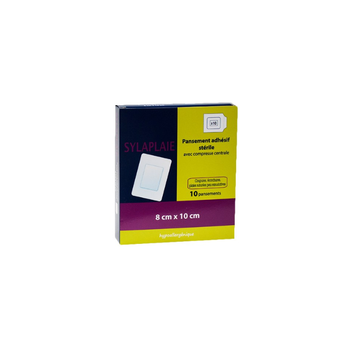 Gamme Blanche : Sylaplaie pansement adhésif stérile 8x10cm à 8,41 € -5%