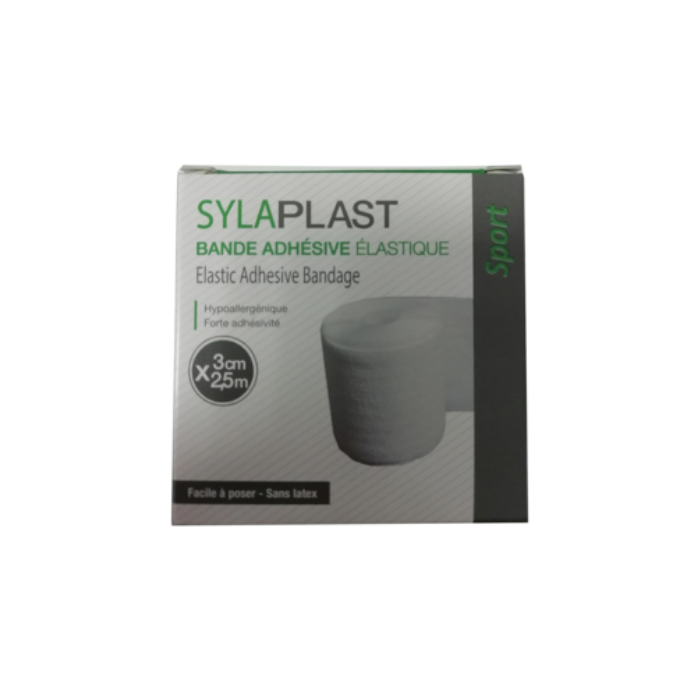 Gamme Blanche : Sylaplast bande adhésive élastique 3cm x 2,5m à 1,38 € -5%