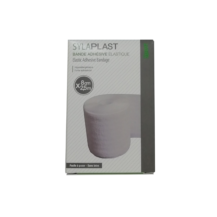 Gamme Blanche : Sylaplast bande adhésive élastique 8cm x 2,5m à 4,61 € -5%