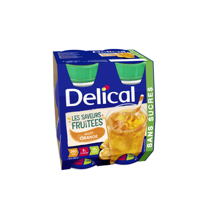 Nutrition & Hydratation : Delical boisson fruitee sans sucres Orange à 9,74 € -5%