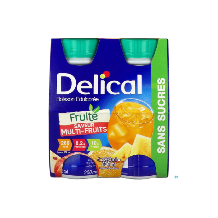 Nutrition & Hydratation : Delical boisson fruitee sans sucres Multi-fruits à 9,74 € -5%
