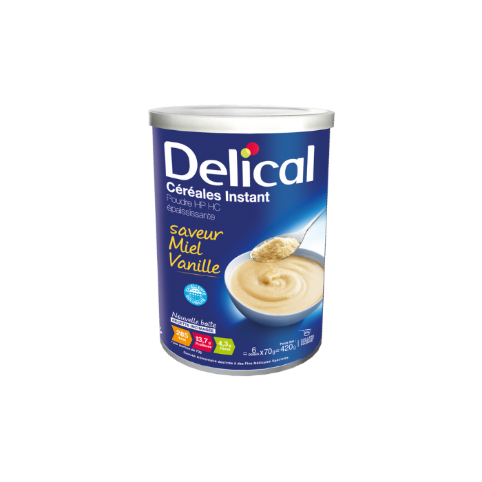 Nutrition & Hydratation : Delical céréales Miel Vanille à 10,78 € -5%