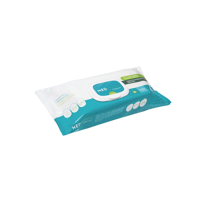 Matériel Professionnel : Lingettes désinfectantes - boîte de 100 à 5,00 € -5%