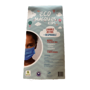 Bébé : 4 masques en tissu ENFANT - lavables 30 fois à 5,95 € -0%